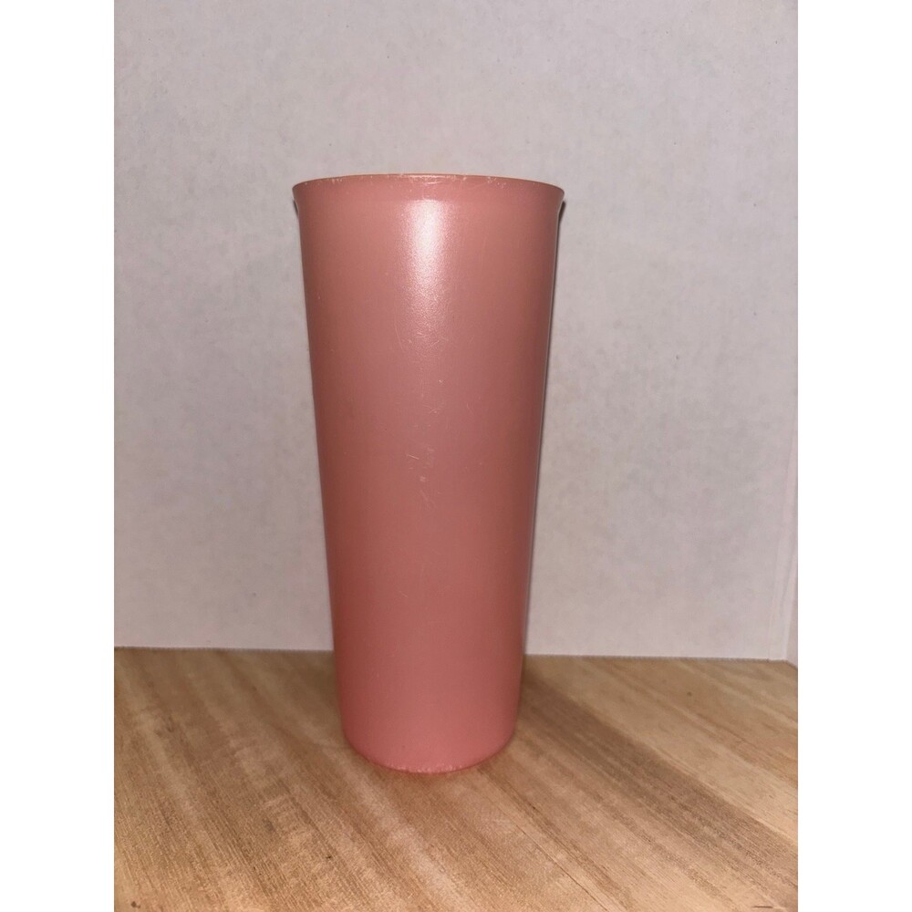 Vintage Tupperware Pink tumbler cup #107-34 6 1/2 inch tall  replacement